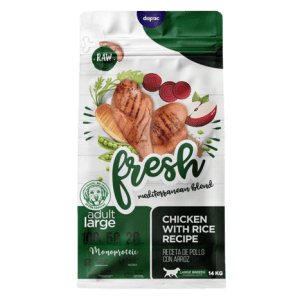 fresh mediterranean cao raçao seca adulto large frango 14kg
