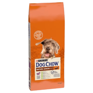 dog chow mature senior cordeiro 14kg