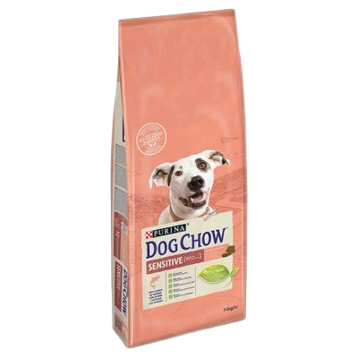 dog chow sensitive salmao raçao seca 14kg