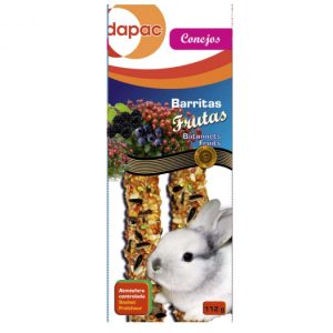 barritas para coelhos com fruta shambi 112g