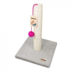 arranhador simples com bola rosa 42cm