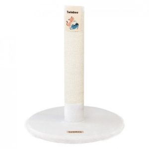 arranhador simples base redonda branco 42cm