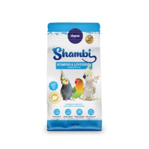 mistura passaros caturras e agaponis shambi 1kg