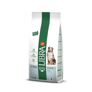 Libra raçao seca cao senior frango 12kg