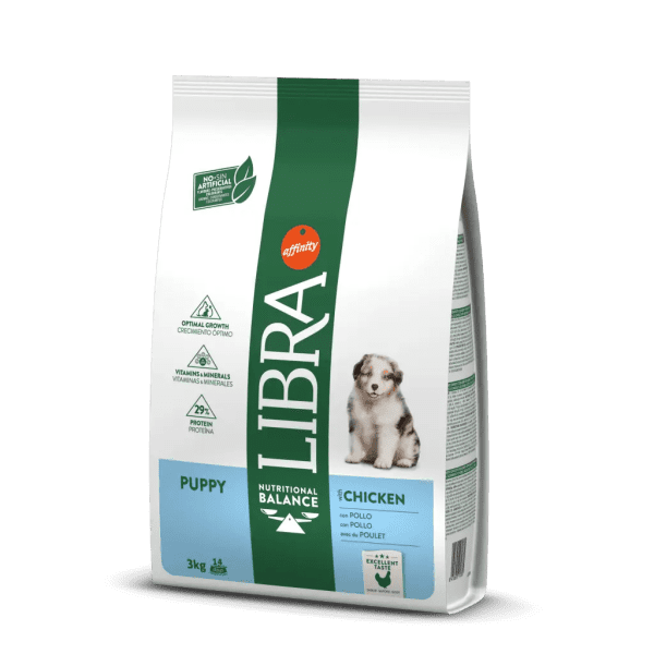 Libra raçao seca cao adulto junior frango 3kg