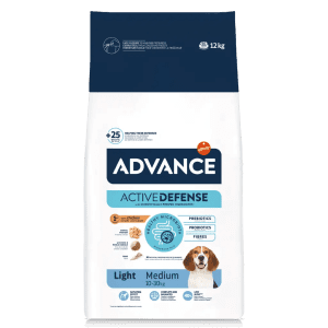 advance cão ração seca medium light frango 12kg