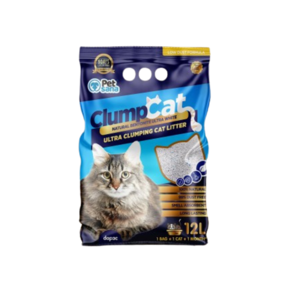 Areia Clumpcat Bentonita Natural Ultra Branca - Aglomerante