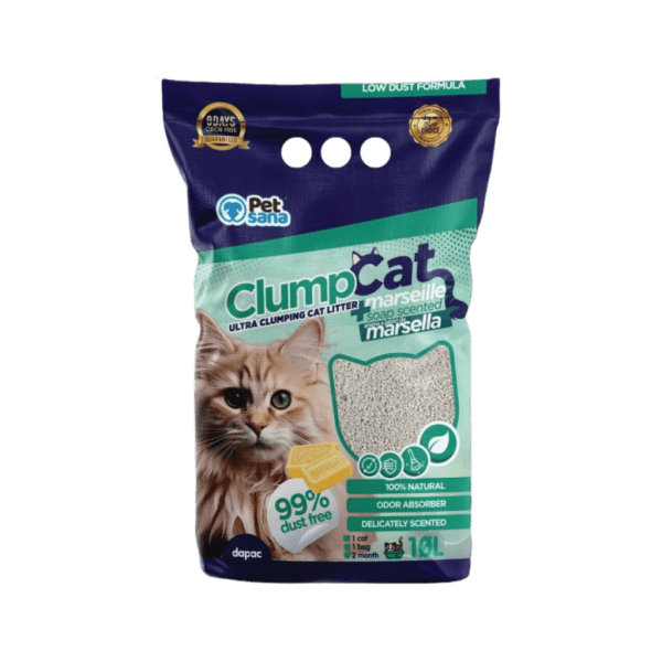 Areia Clumpcat Natural Sabão de Marselha – 10lt