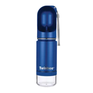 Garrafa Portátil de Água para Cães Twinbee - Azul Escuro